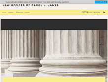 Tablet Screenshot of caroljameslaw.com